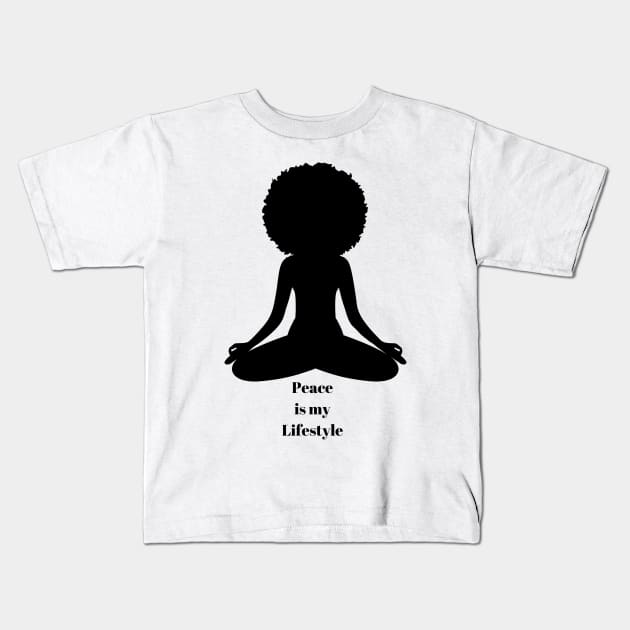 Peace is my Lifestyle Kids T-Shirt by 4thesoul